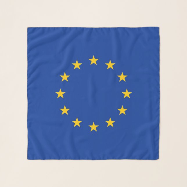 Square Scarf with flag of European Union (Front)