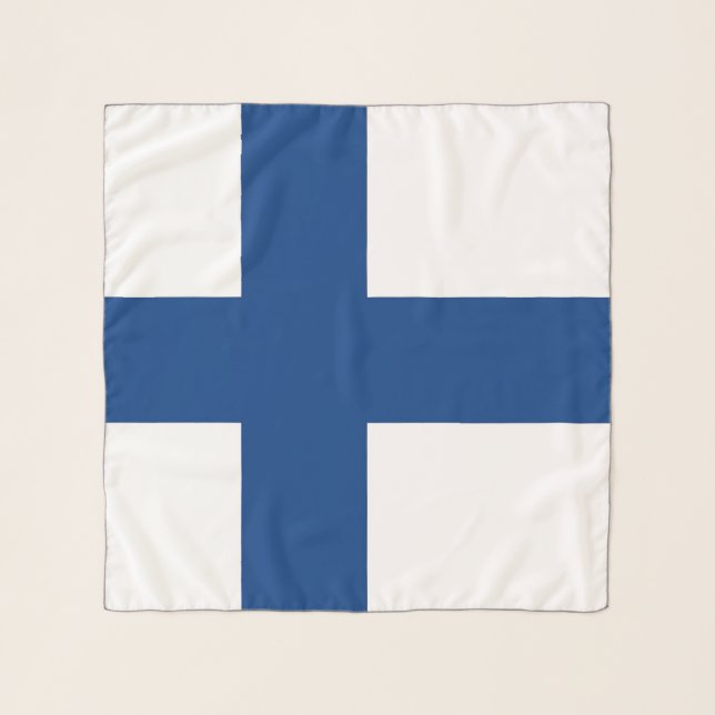 Square Scarf with flag of Finland (Front)