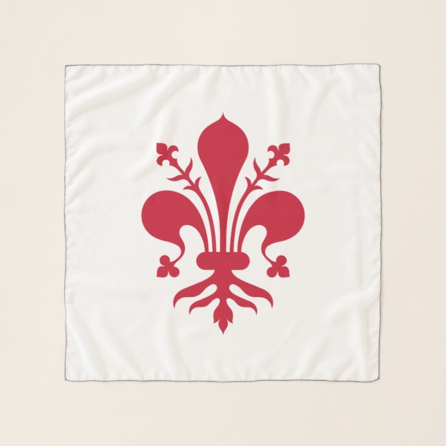 Square Scarf with flag of Florence, Italy (Front)