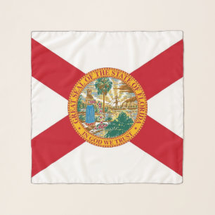 Square Scarf with flag of Florida State, USA