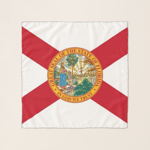 Square Scarf with flag of Florida State USA