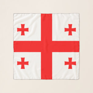 Square Scarf with flag of Georgia