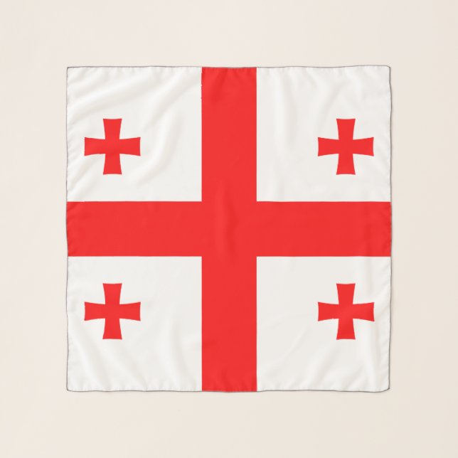 Square Scarf with flag of Georgia (Front)