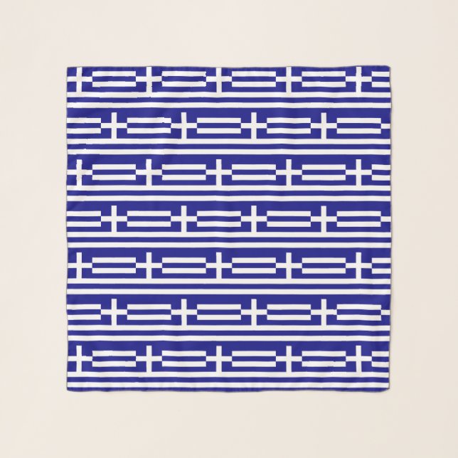 Square Scarf with flag of Greece (Front)
