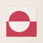 Square Scarf with flag of Greenland<br><div class="desc">Add a touch of Greenlandic pride to your wardrobe with our exclusive square scarf featuring the flag of Greenland! Crafted with meticulous attention to detail, this square scarf is more than just a fashion accessory; it’s a celebration of Greenland’s heritage and cultural pride. The vibrant design prominently displays the iconic...</div>