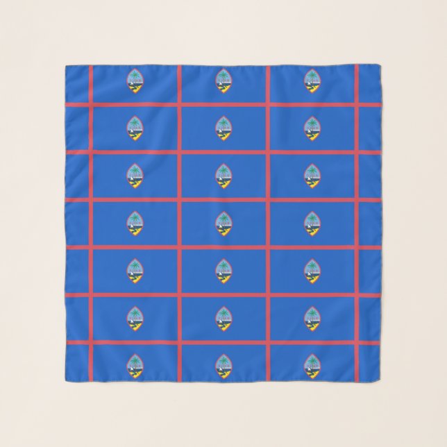Square Scarf with flag of Guam, USA (Front)