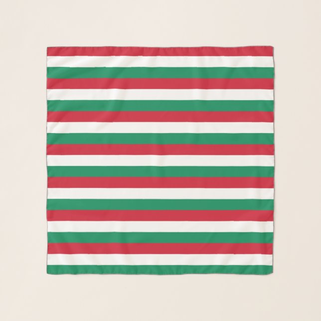 Square Scarf with flag of Hungary (Front)