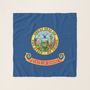 Square Scarf with flag of Idaho State, USA