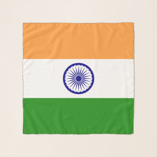 Square Scarf with flag of India (Front)