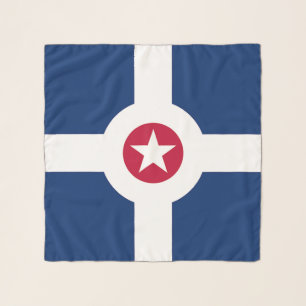 Square Scarf with flag of Indianapolis City, USA