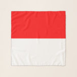 Square Scarf with flag of Indonesia<br><div class="desc">Add an elegant statement to your wardrobe with this square scarf featuring the flag of Indonesia! Designed with a perfect blend of fashion and patriotism, this scarf showcases the bold red and white of the Indonesian flag in a chic and versatile format. Whether you wear it around your neck, as...</div>