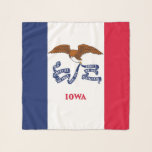 Square Scarf with flag of Iowa State, USA<br><div class="desc">Add a touch of state pride to your wardrobe with our exclusive square scarf featuring the flag of Iowa. This scarf is more than just a fashion accessory; it’s a celebration of Iowa’s rich heritage and vibrant cultural identity. The design prominently displays the iconic Iowa state flag, making this scarf...</div>