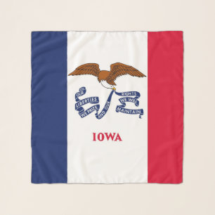 Square Scarf with flag of Iowa State, USA