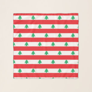 Square Scarf with flag of Lebanon