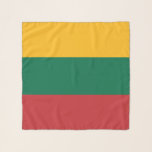 Square Scarf with flag of Lithuania<br><div class="desc">Add a touch of Lithuanian pride to your wardrobe with this elegant square scarf featuring the flag of Lithuania! This scarf is more than just a stylish accessory – it’s a celebration of Lithuania’s rich cultural heritage. The vibrant colors of the Lithuanian flag are boldly displayed, making it a unique...</div>