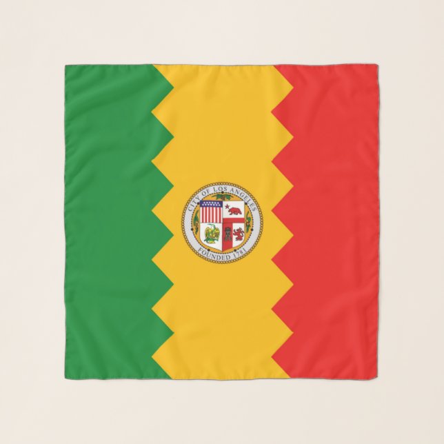 Square Scarf with flag of Los Angeles, USA (Front)