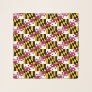 Square Scarf with flag of Maryland State, USA