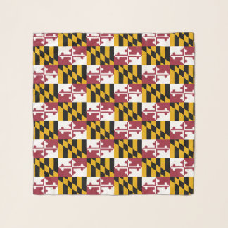 Square Scarf with flag of Maryland State, USA