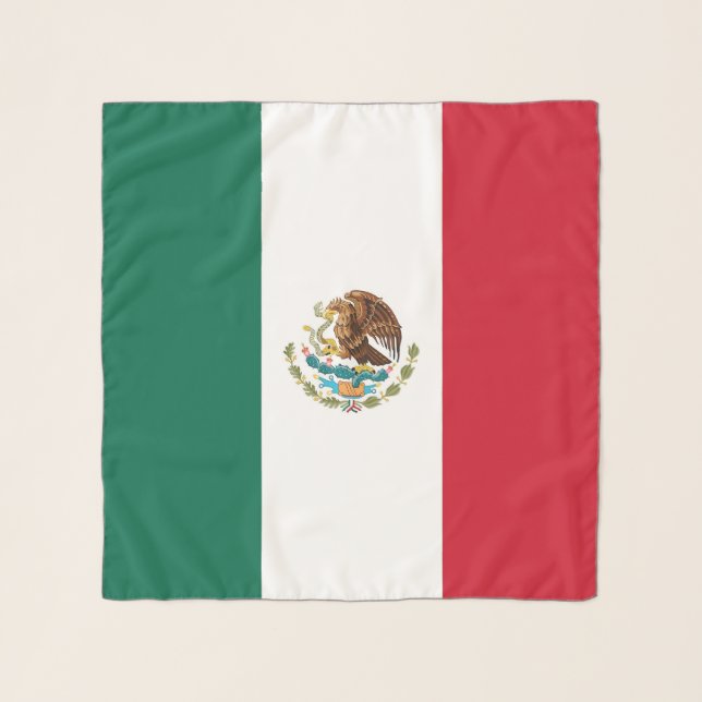 Square Scarf with flag of Mexico (Front)