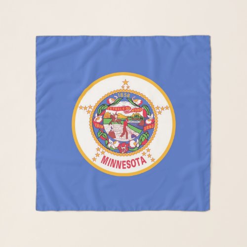 Square Scarf with flag of Minnesota State USA