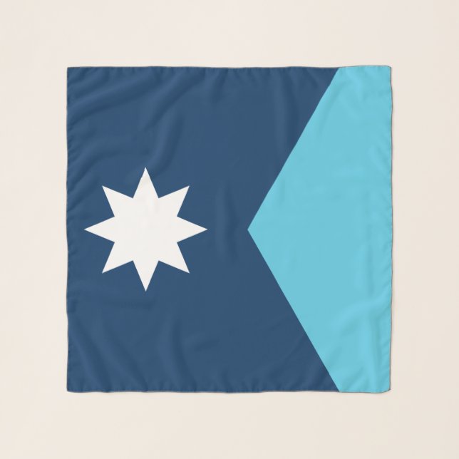 Square Scarf with flag of Minnesota, USA (Front)
