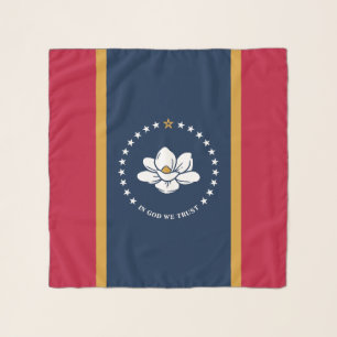 Square Scarf with flag of Mississippi, USA