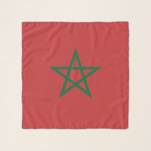Square Scarf with flag of Morocco