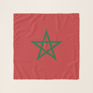 Square Scarf with flag of Morocco