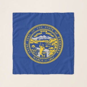 Square Scarf with flag of Nebraska State, USA