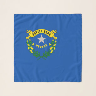 Square Scarf with flag of Nevada State, USA