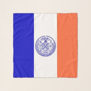 Square Scarf with flag of New York City, USA