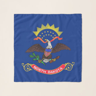 Square Scarf with flag of North Dakota State, USA