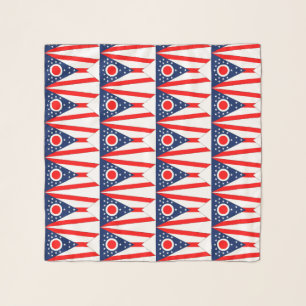 Square Scarf with flag of Ohio State, USA