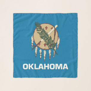 Square Scarf with flag of Oklahoma State, USA