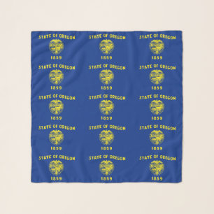 Square Scarf with flag of Oregon State, USA