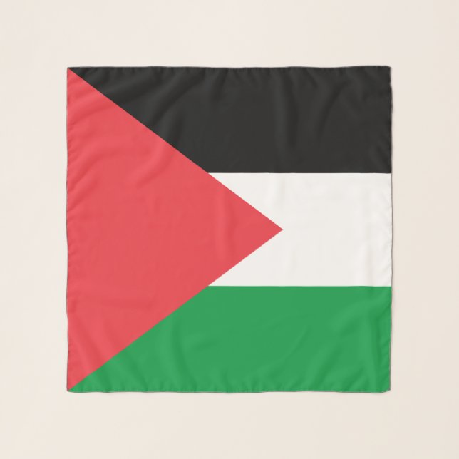 Square Scarf with flag of Palestine (Front)