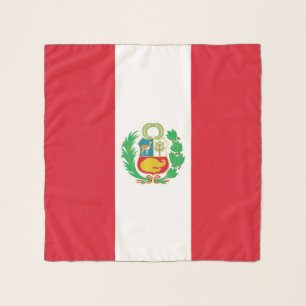 Square Scarf with flag of Peru
