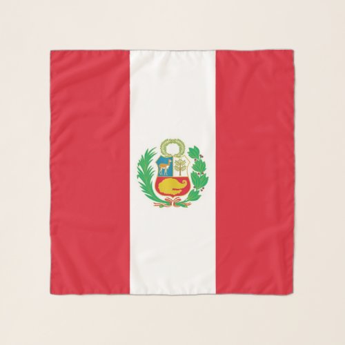 Square Scarf with flag of Peru