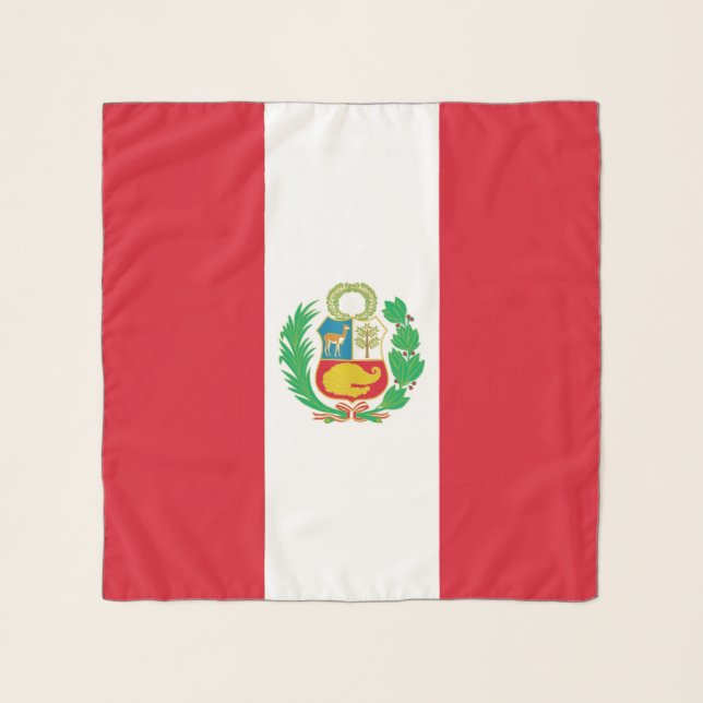 Square Scarf with flag of Peru (Front)