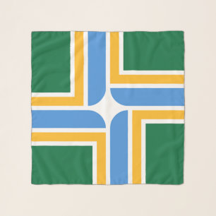Square Scarf with flag of Portland City, USA
