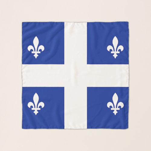 Square Scarf with flag of Quebec Canada