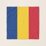 Square Scarf with flag of Romania<br><div class="desc">Add a touch of Romanian pride to your wardrobe with our exclusive square scarf featuring the flag of Romania! Crafted with meticulous attention to detail, this scarf is more than just a fashionable accessory; it’s a celebration of Romania’s heritage and cultural pride. The vibrant design prominently displays the iconic Romanian...</div>