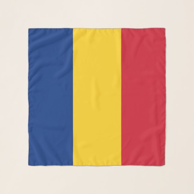 Square Scarf with flag of Romania (Front)