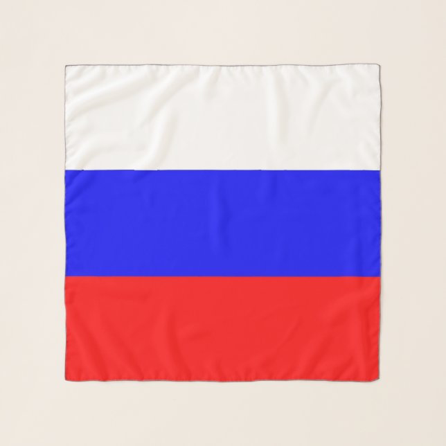 Square Scarf with flag of Russia (Front)