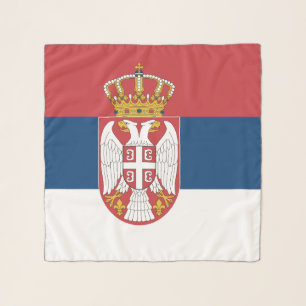 Square Scarf with flag of Serbia