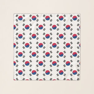 Square Scarf with flag of South Korea