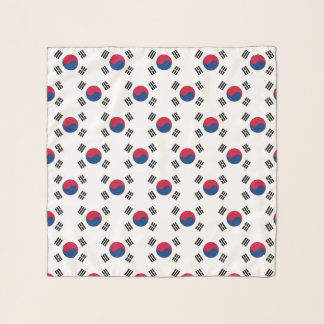 Square Scarf with flag of South Korea