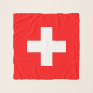Square Scarf with flag of Switzerland