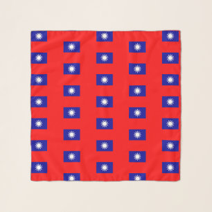 Square Scarf with flag of Taiwan