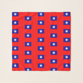 Square Scarf with flag of Taiwan